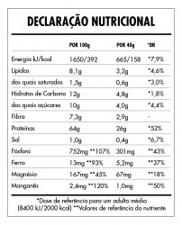 Tabela Nutricional - Super Vegan Protein 2,5kg
